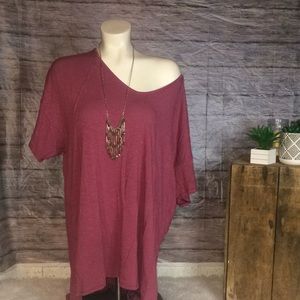 American Eagle Oversized Short Sleeve Top